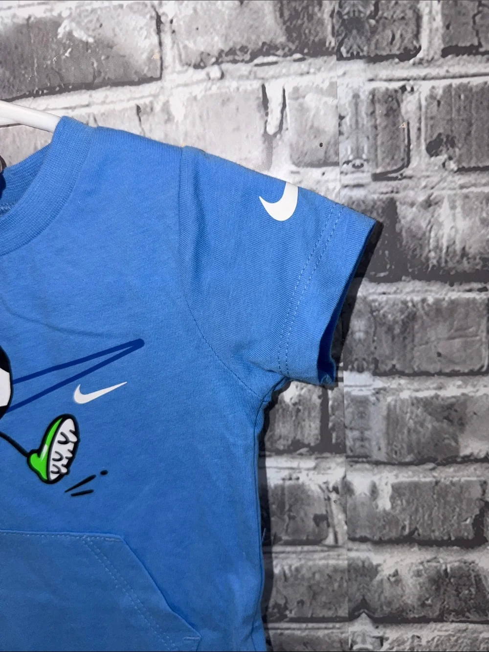 Nike Bright Blue Soccer Graphic Baby romper